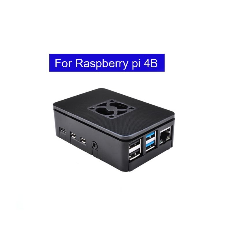 Raspberry Pi 4 Model B ABS Case with Fan + Heatsink +32GB SD Card+ 5V 3A power+HDMI for Raspberry Pi 4B: Blue