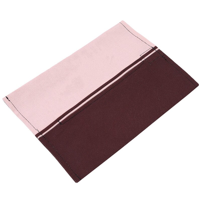 1PC Cotton and Linen Tissue Box Napkin Holder Decor Boxes Travel Car Portable Pouch Paper Cloth Bag: coffee