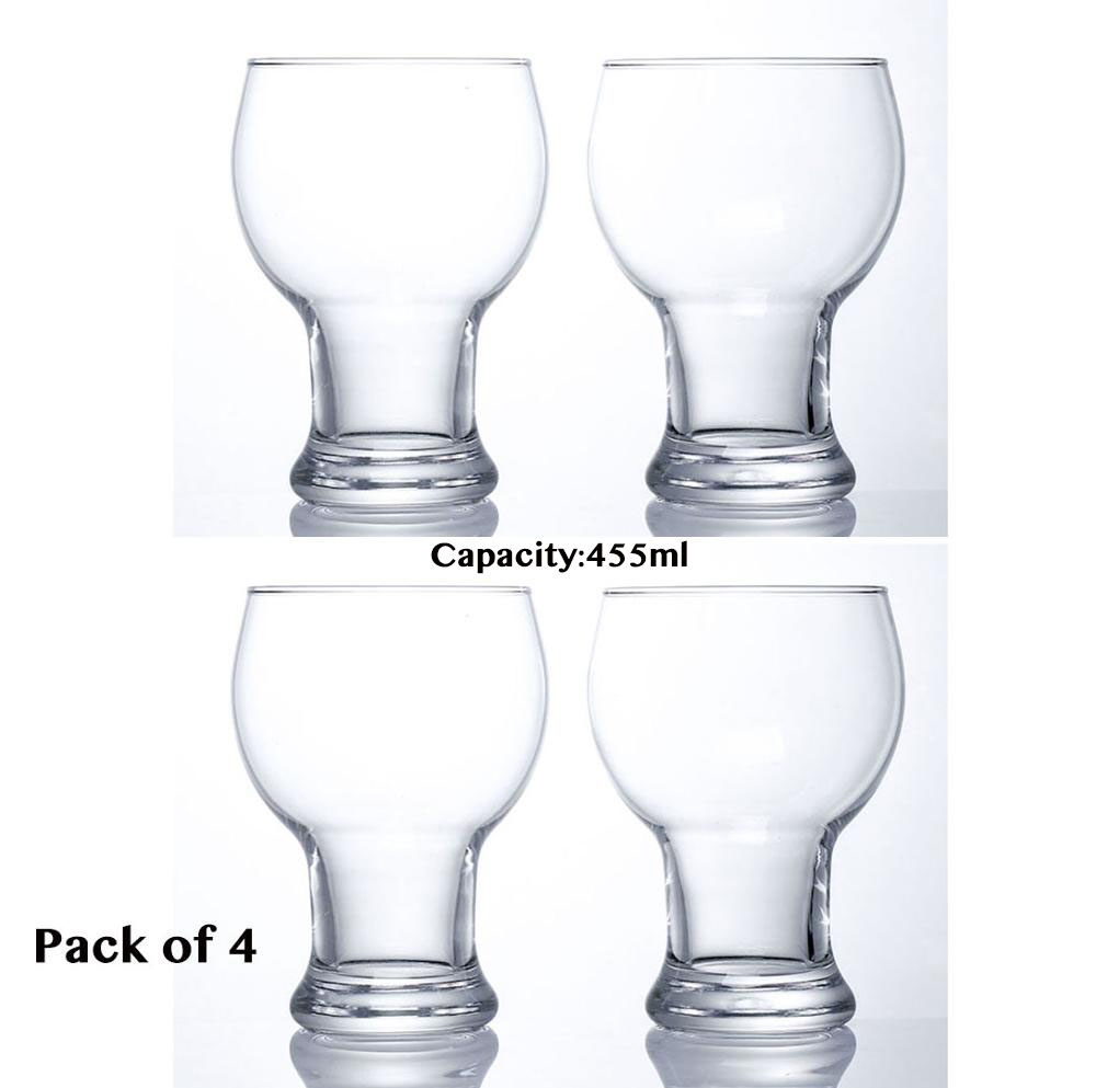 4 stk ølglas, whiskyglas, hvedeølsglas, cocktailglas, juiceglas, drikkevaresæt  of 4: 455ml pakke  of 4