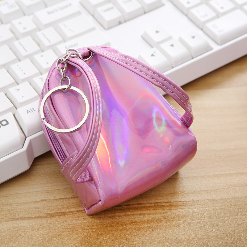 Porte-monnaie de fruits Laser petit sac holographique femmes PVC clair gelée sacs à main filles porte-carte pour enfants porte-monnaie petit portefeuille