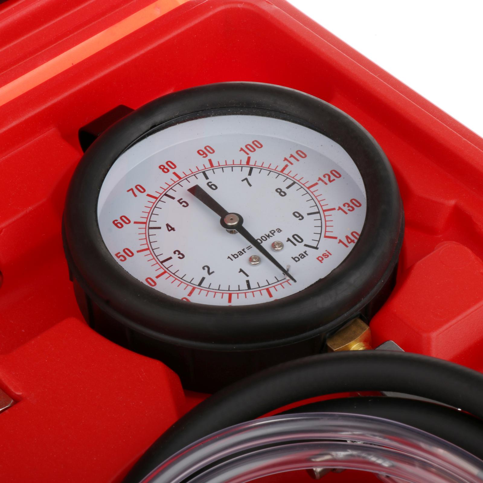 TU-443 Universal Fuel Injection Gauge Pressure Tester Test Kit 0-140PSI Car Tool