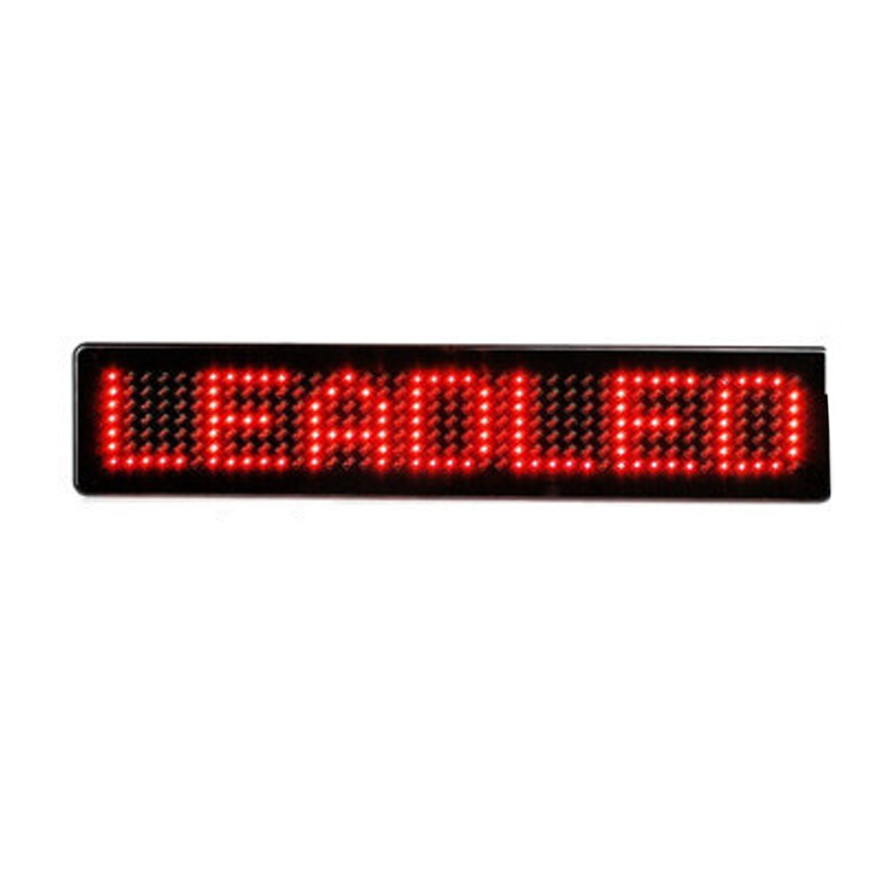 Led Auto scherm 7X41 pixels Diy kit 23 CM DC5V ~ DC12V Auto LED Teken Afstandsbediening programmeerbare Rolling informatie: Red