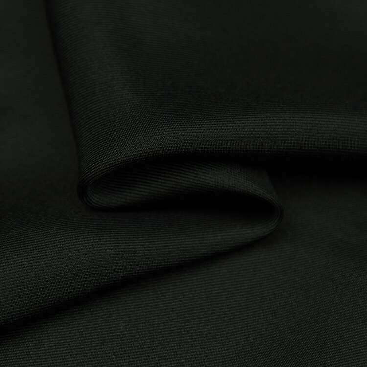 Plain black 100% silk fabric pure silk twill fabric 140cm width 16momme,STW119