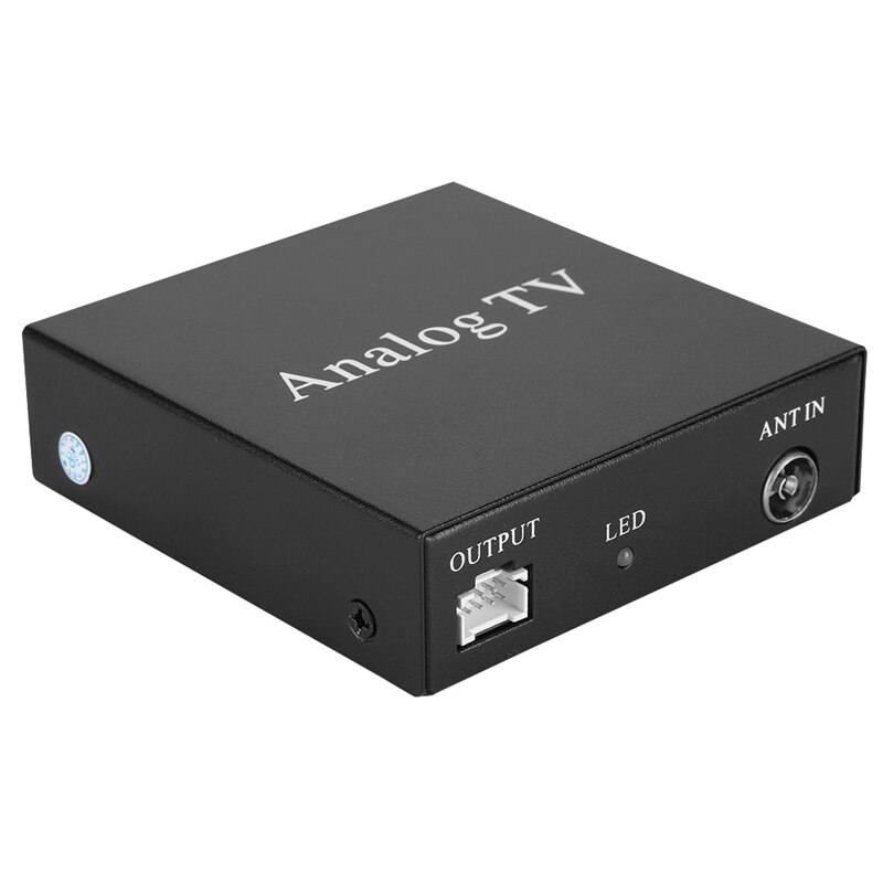 Kit Receptor de Tv analógica de Dvd móvil para coche, sintonizador de Tv, caja de señal fuerte con mando a distancia para Tv analógica de coche, 12V