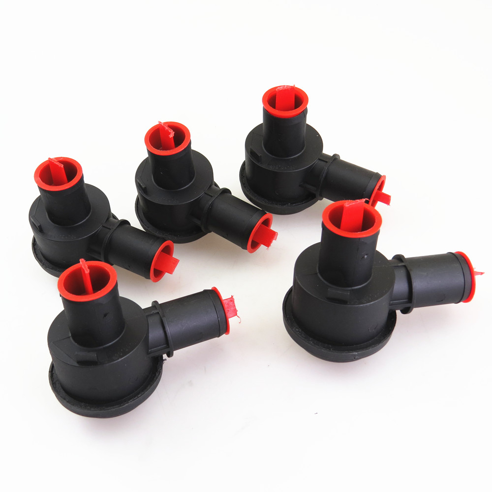 FHAWKEYEQ 5 Pcs 1.8 Turbo Overflow Cut-Off Diverter Valve For VW GTI Jetta MK4 Golf Beetle Passat A4 TT A6 06A145710P 06A145710N