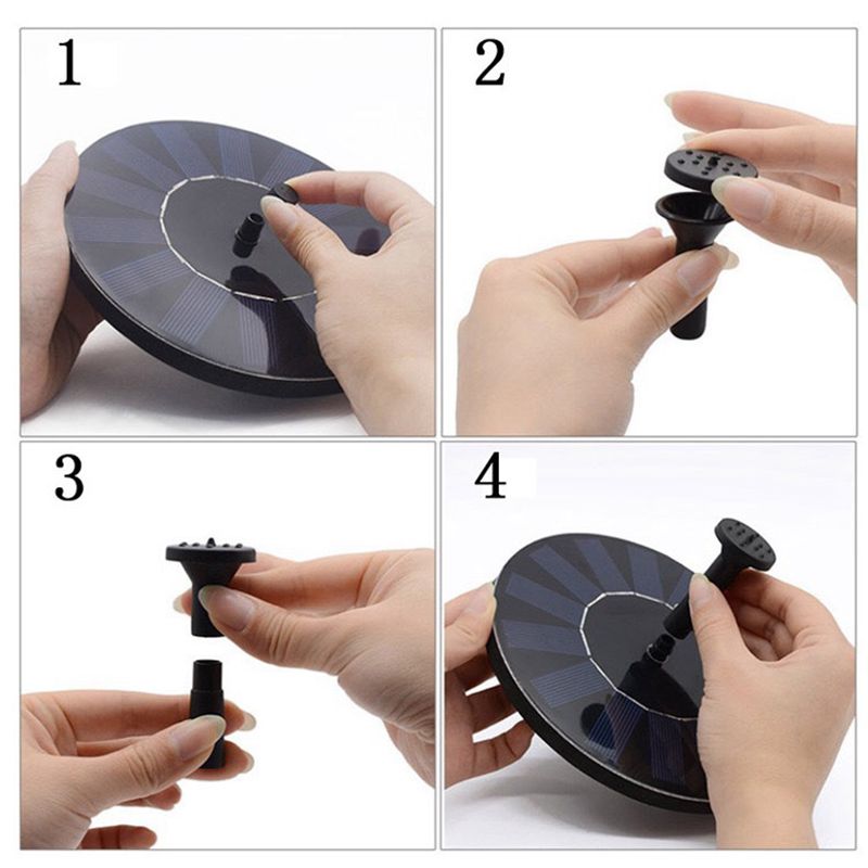 Zonne-energie Fontein Outdoor Pomp Vogel Bad Vijver Waterval Tuin Decoratie Zwembad Fontein Met Drijvende Vogelbad