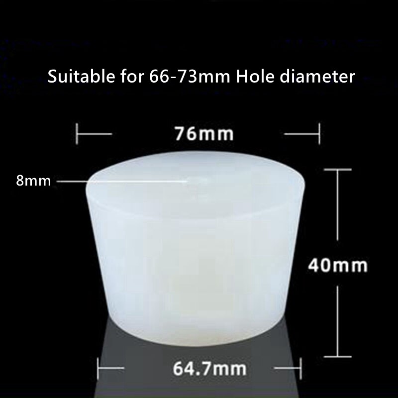2 stk silikon vin gummi propp plugg med hull food grade airlock ventil brygg for gjæring fat hjemme øl brygging: Størrelse 14 med hull