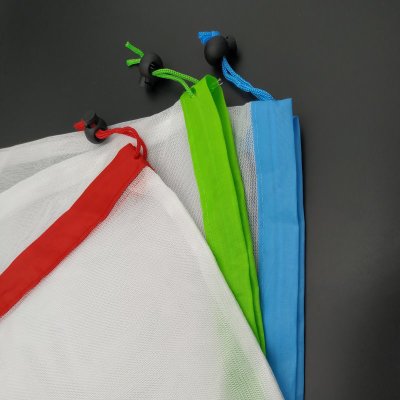 12 reusable mesh produce bags, washable, eco-friendly bags for grocery shopping, storage of fruits, vegetables, and toys