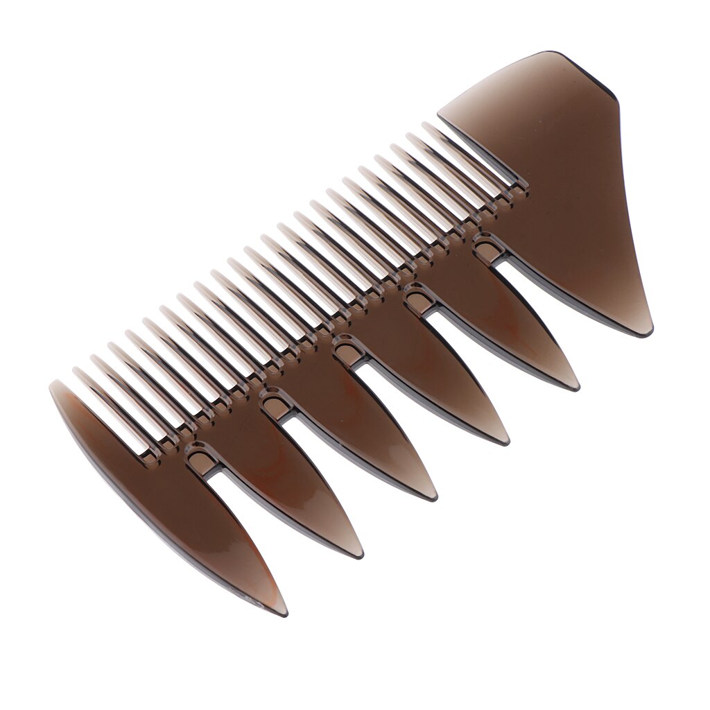 Peine Afro de doble punta para hombre, cepillo de pelo graso, rizado, recto, de dientes anchos y finos, 2 uds.