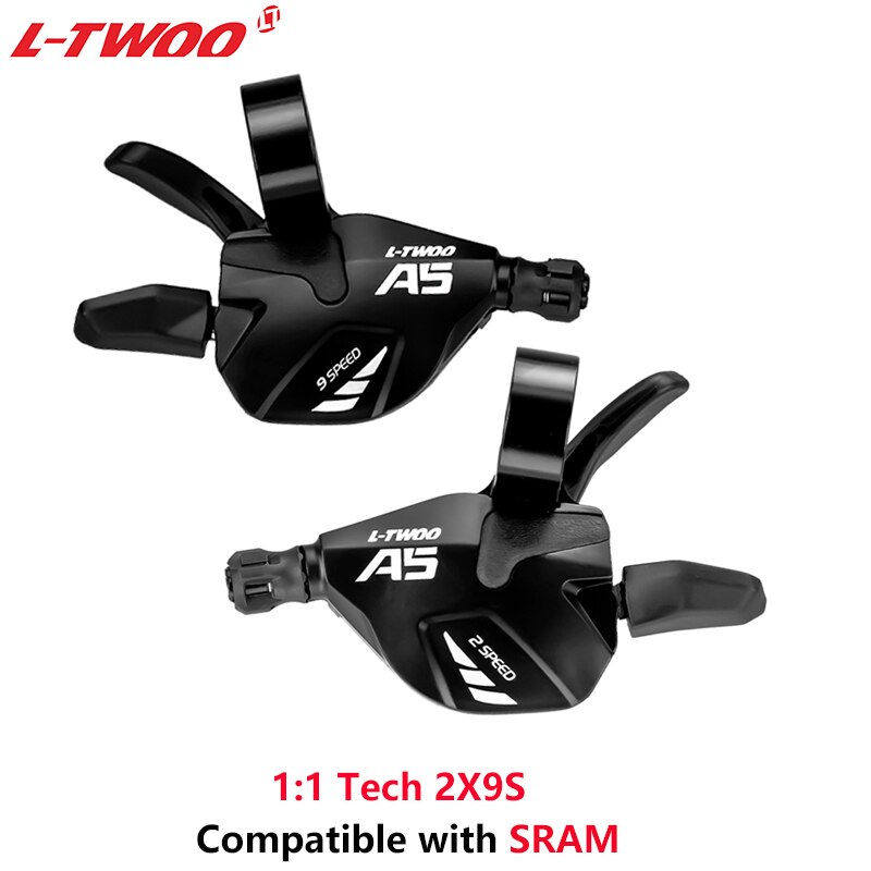 LTWOO A5 2X9S 18 Speed Groupset R/L Shifter+Front Derailleurs+Rear Derailleurs For MTB Bike 9V Switch Compatible SHIMANO SRAM: 2X9S Shifter 1-1