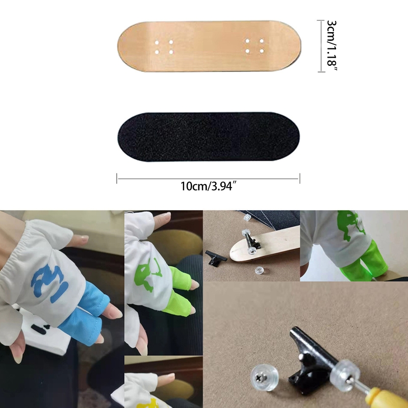 Mini Vinger Board Model Kits Vinger Skateboard Toets Flexibele Tafel Spel Voor Kinderen Hobby Verzamelaars 87HD