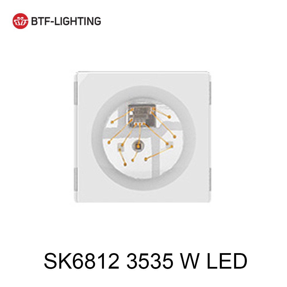 10 pcs WS2812B LED Chips SK6812 RGBW Lights Chip Individually Addressable WWA WS2811 IC SK9822 APA102 WS2813 RGB 3535 5050 DC5V: White RGB3535 SK6812