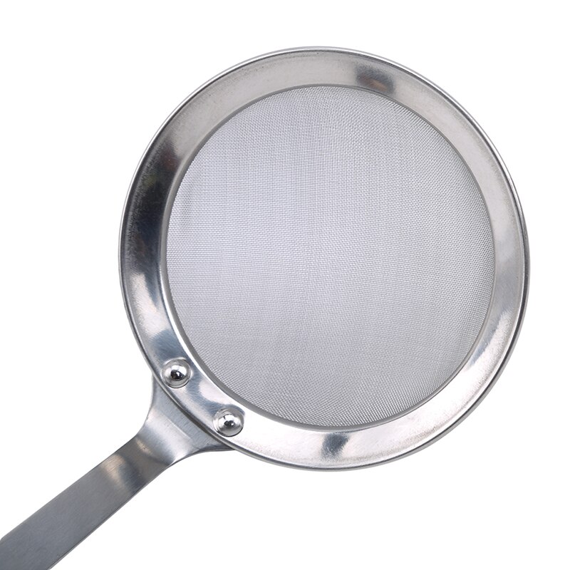 Cocina Multi-funcional de cuchara fino de acero inoxidable de malla de alambre de espumadera, colador de alimentos fritos neto utensilios de cocina