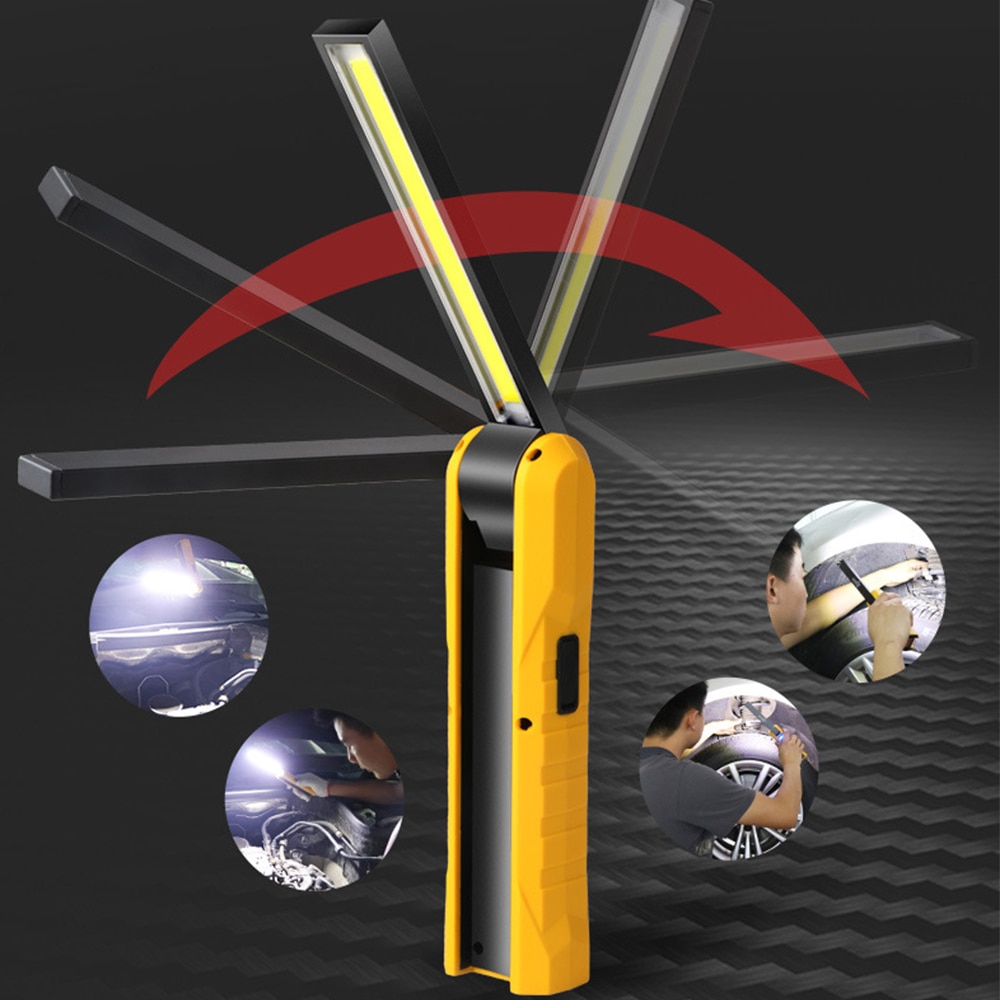 ledet arbeidslys bærbar kolbe arbeidslys lampe arbeidslampe arbeidslampe lommelykt xpe arbeidslys søkelykt usb oppladbar 10w