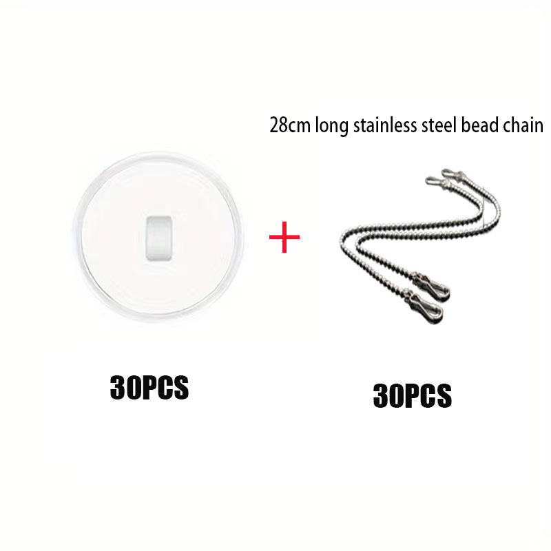 Teto forte pequeno gancho adesivo 3cm pendurar bandeira poster vara gancho traceless dupla-face adesivo ganchos de parede decoração de natal: 52cm chain