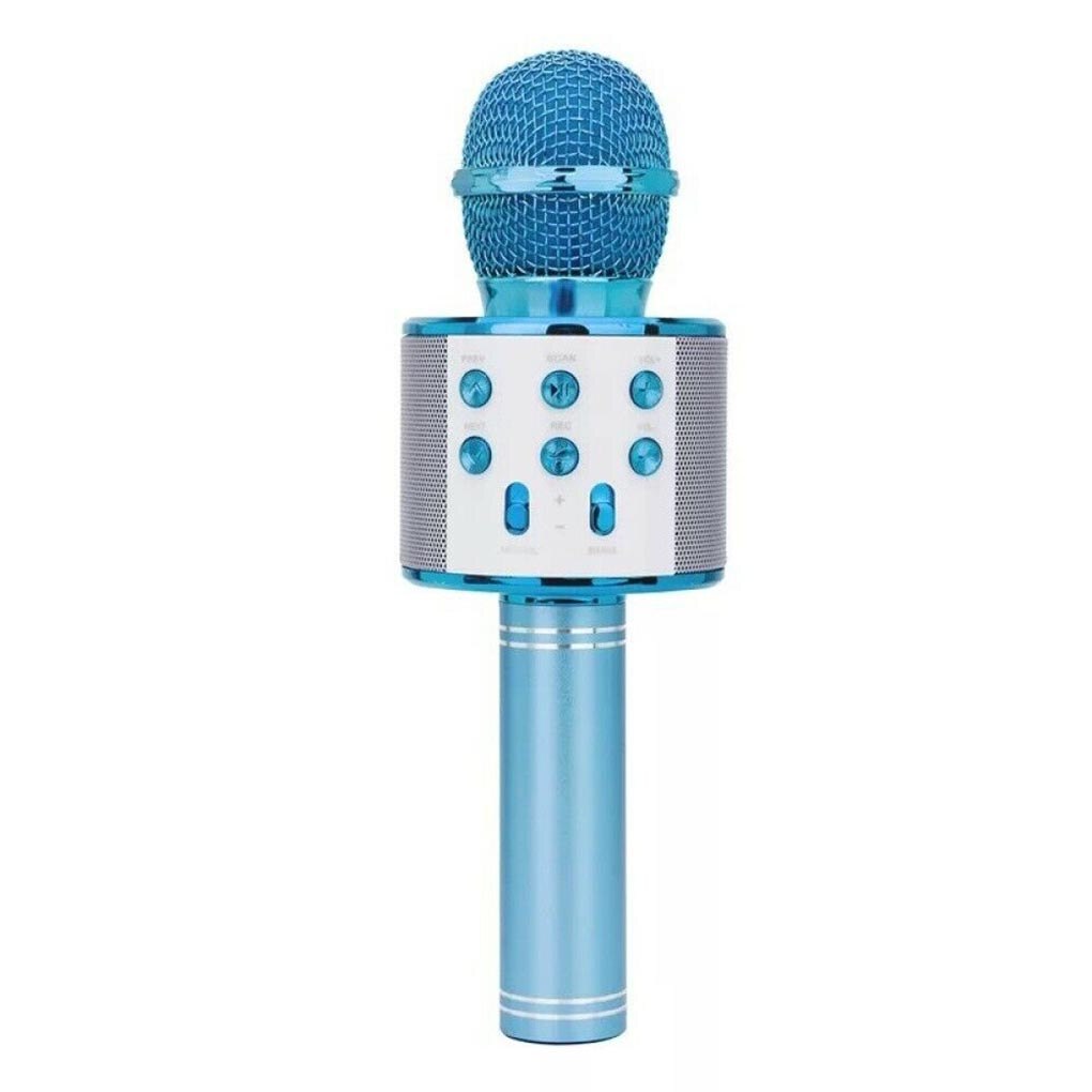 WS858 Portable Wireless Bluetooth Singing Microphone Handheld Smartpnone Speaker Mic for Home KTV Outdoor Party: B