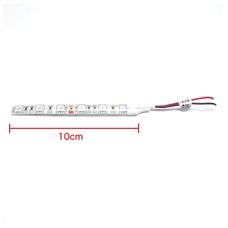 5Pcs 10Cm Waterdicht 5050 Led Strip Verlichting Dc 12V Caravan Boot Auto