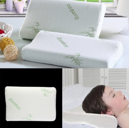Memory Foam Space Pillow Slow Rebound Cervical Protect Pillow Child Healthcare Orthopedic Pillows: Green  