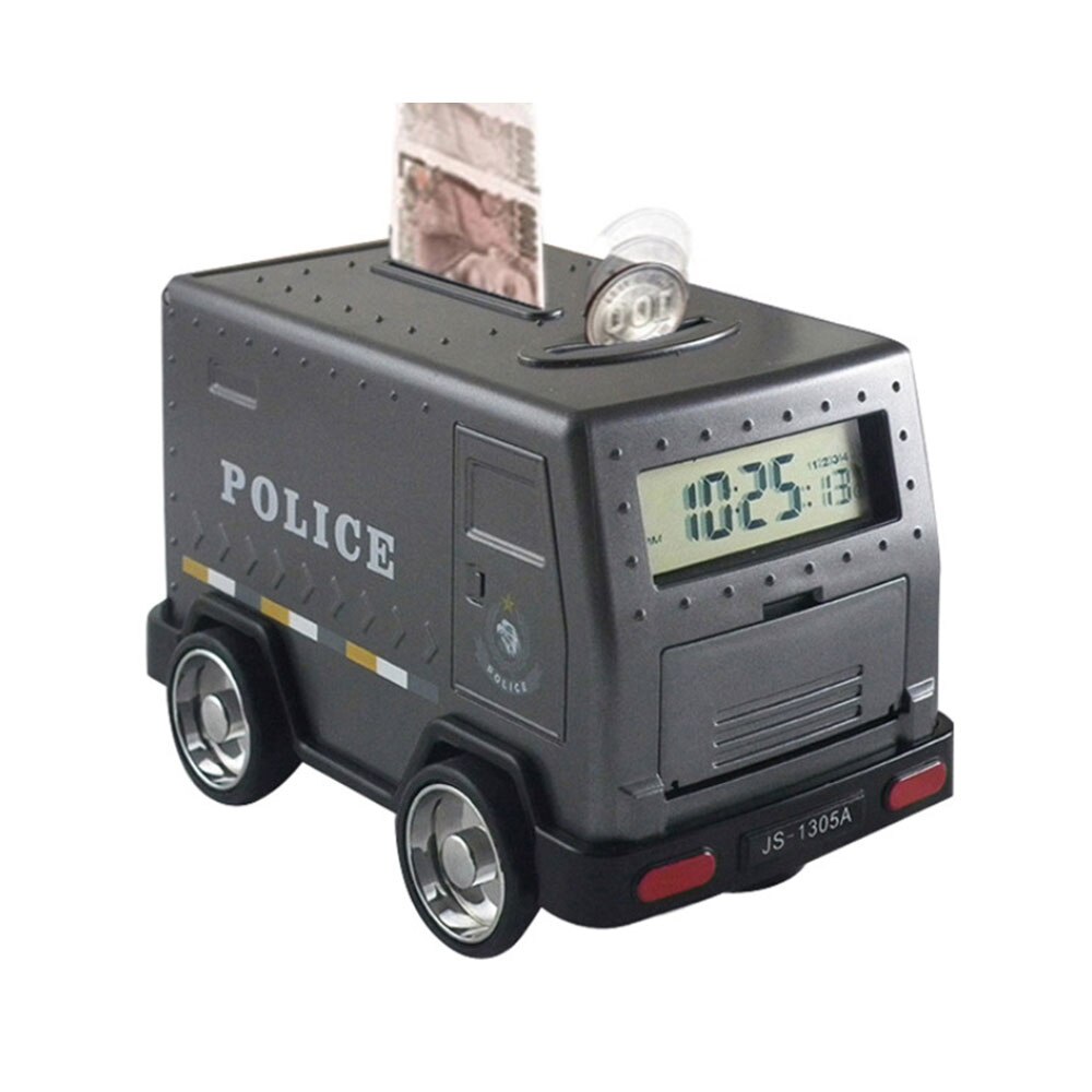Car Piggy Bank Digital Kids Toy Money Box Saving Deposit Boxes Electronic Clock Enfant Children Cash Coin Safe Truck Clock