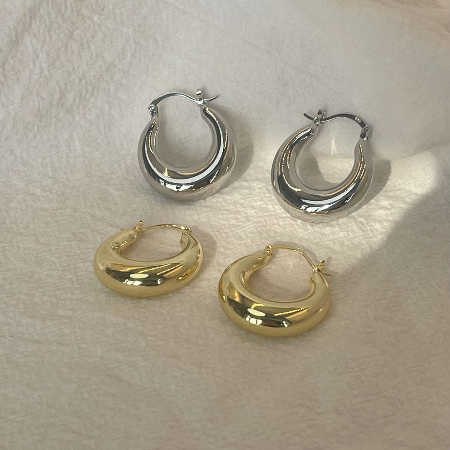 Pendientes de aro circulares grandes y exquisitos para mujer y niña, joyería grande de acero inoxidable para de boda, , estilo 2024