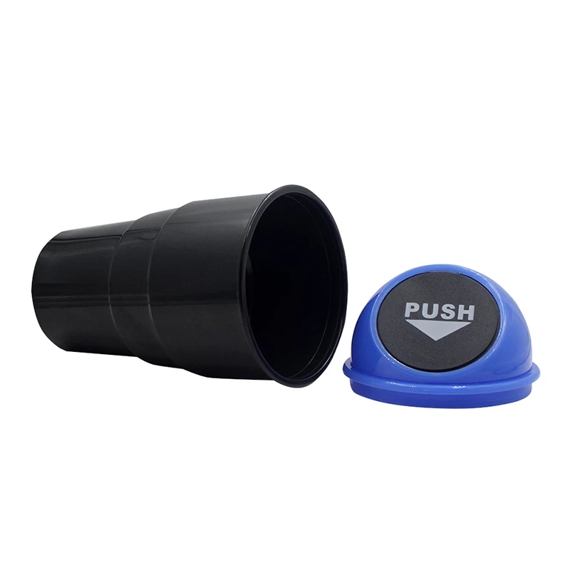 Cubo de basura para coche, contenedor de basura automático, caja para polvo, color amarillo, rojo, azul, negro y gris