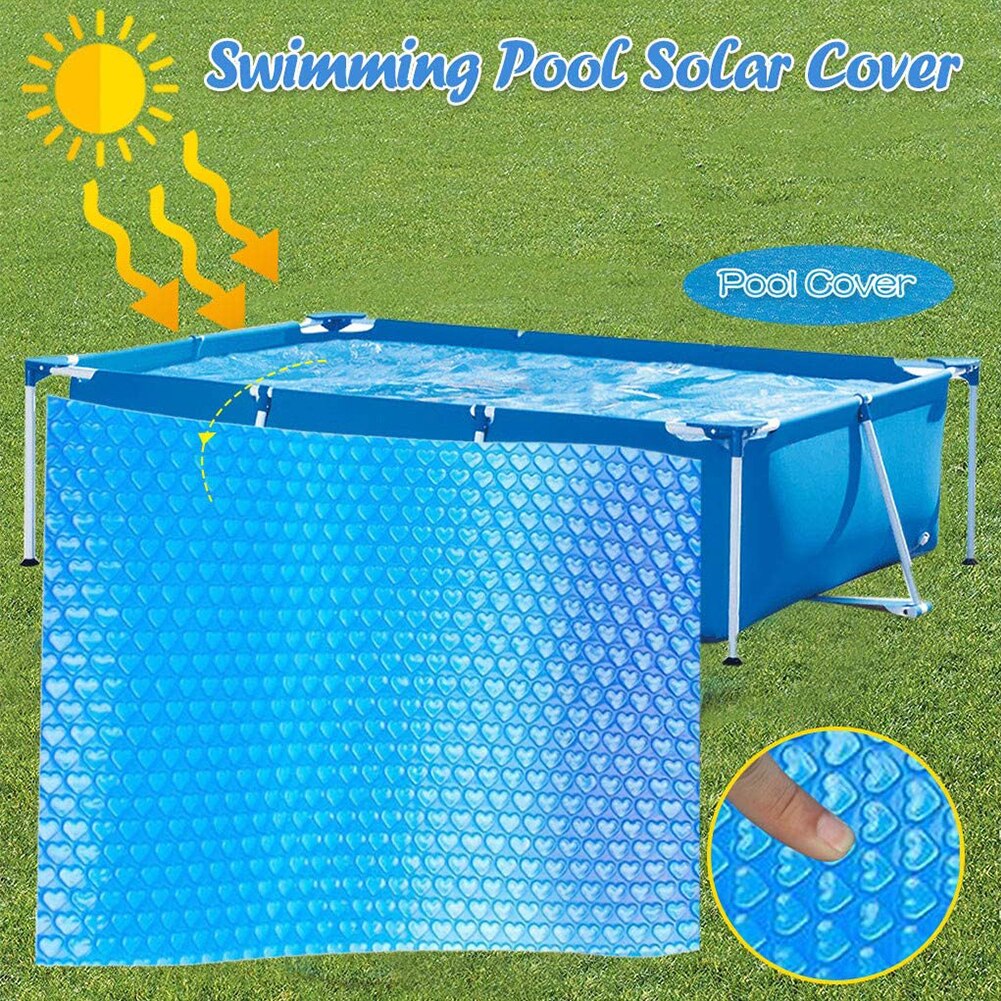 Multi-functional Heart Rectangle Insulation Cover Mat Practical Durable Classic Outdoor Garden Swimming Pool Cover Cloth
