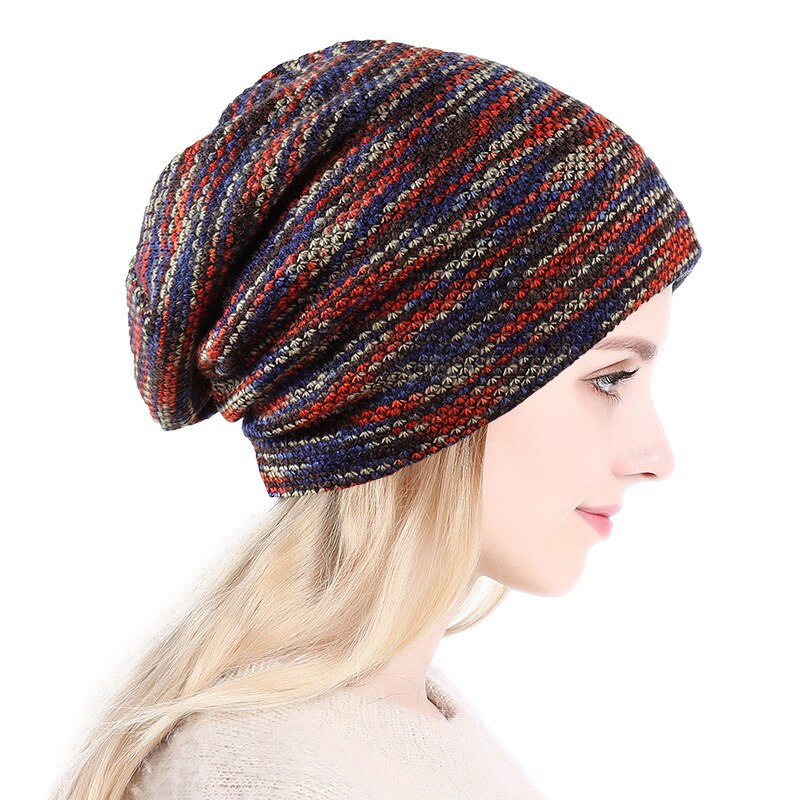 Maglia Beanie Cappelli per Le Donne, Esclusive Cable Knit Beanie-di Spessore, Morbido E Caldo Chunky Beanie Cappelli: 1