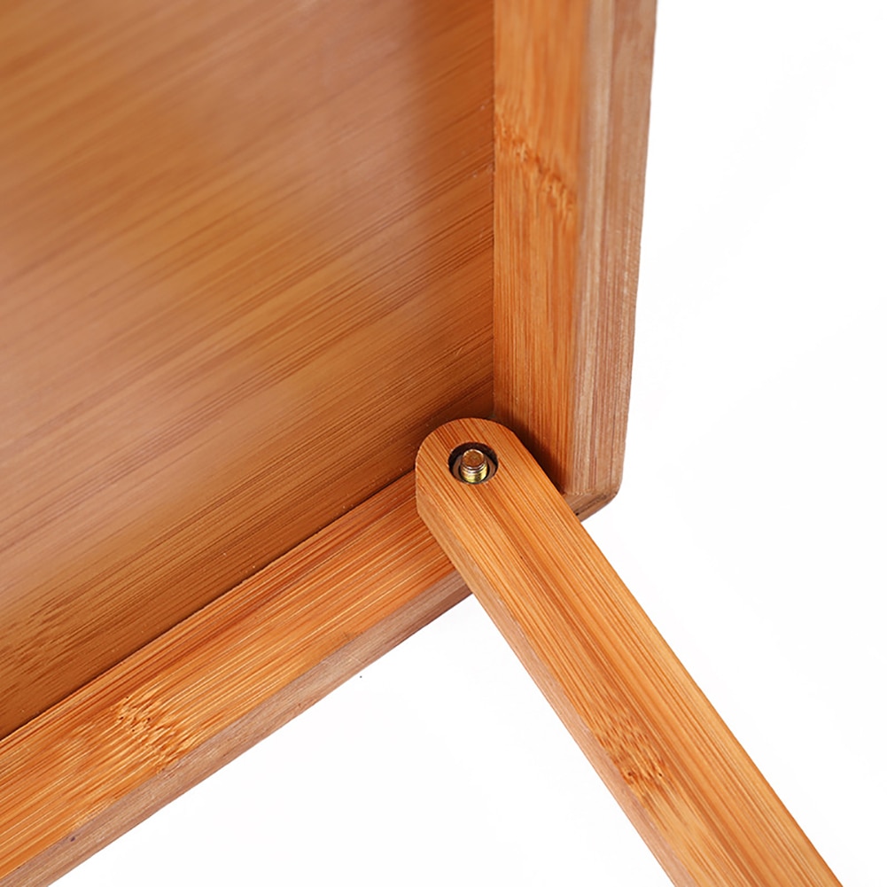 Hout Serveren Opvouwbare Laptop Bureau Multipurpose Effen Draagbare Kids Lap Tray Lezen Bed Tafel Ontbijt Thuis Tekening