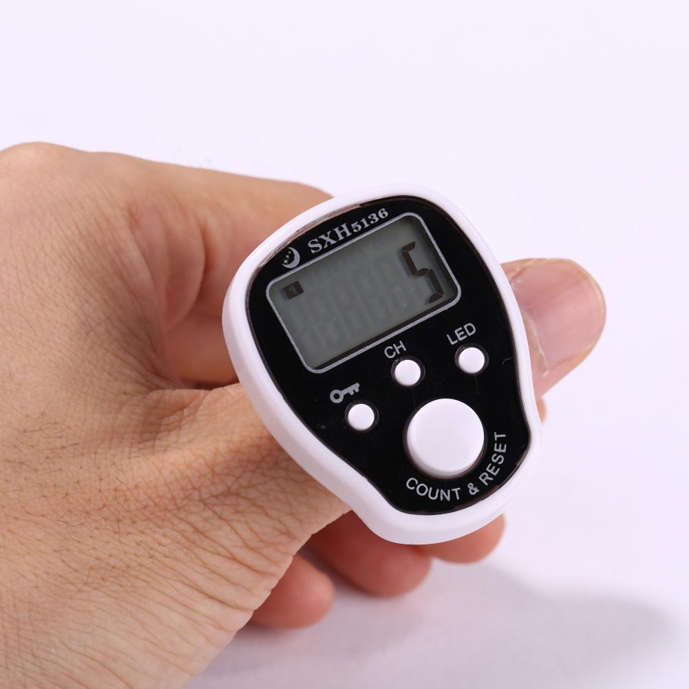 Mini compteur électronique de doigt d'affichage à cristaux liquides de Digital LED anneau de main