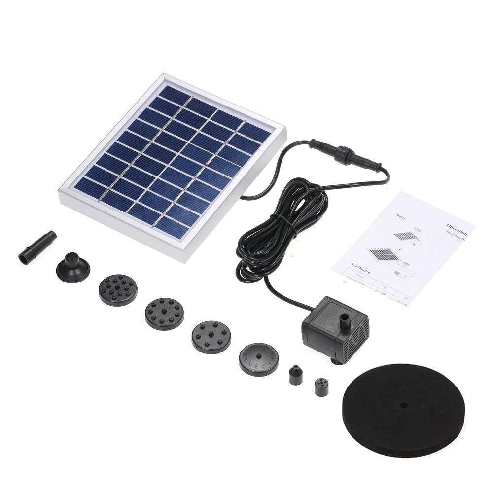 Floating Solar Fountain Water Pump Solar Powered Fountain Pump Outdoor Solar Fountain for Garden Lake Bird Bath Pond Decoration