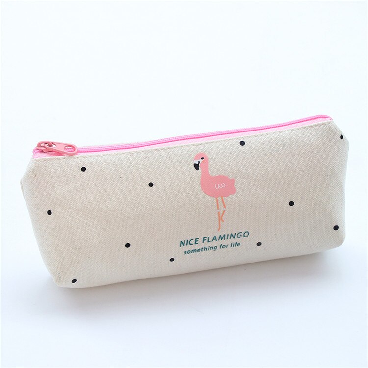 1PC Cute Many Styles Cactus Canvas Pencil Cases Student Stationery Pen Bag School Office Pencil Bags Lovelty Pencil Pouch: 15