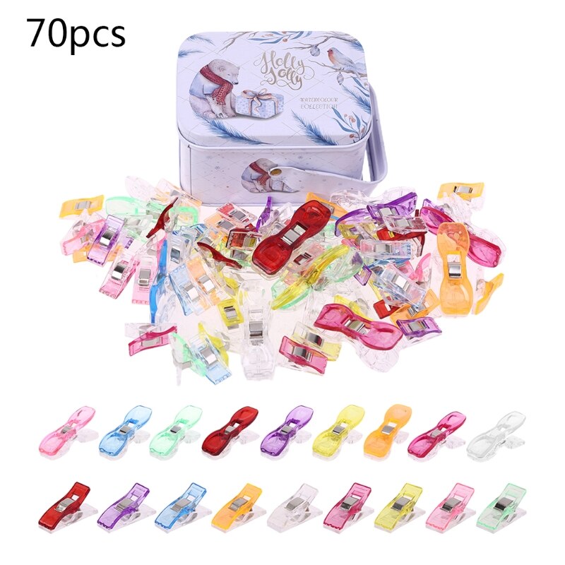 Juego de Clips multiusos para Patchwork, costura, Quilting, ceñido, manualidades, 100 unidades: 9 70pcs