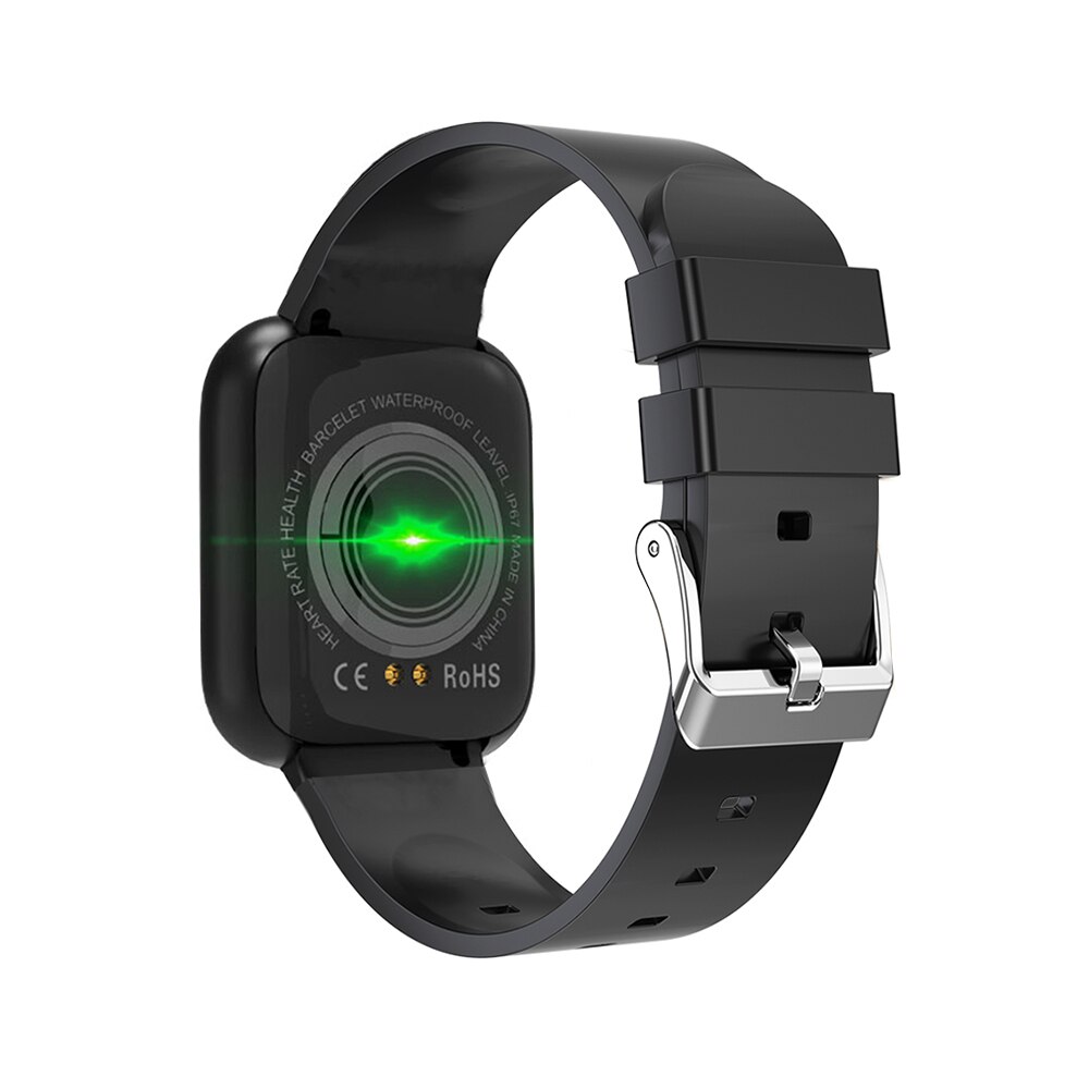 MEGALITH Slimme horloges voor mannen Fitness: Sport Tracker Gezondheid - Bloeddruk Hartslagmeter Zwart Smartwatch voor Android iOS