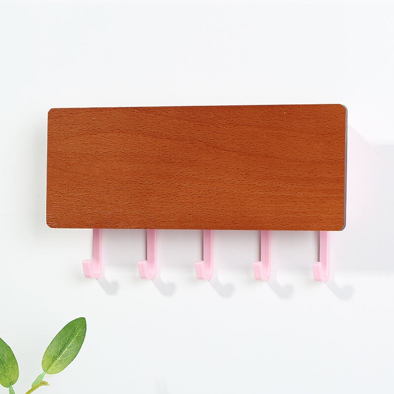 Vintage bois gain de place crochet mural en bois clé cintre support de rangement décor mural maison décorative chambre porte mur cintre crochets: 15