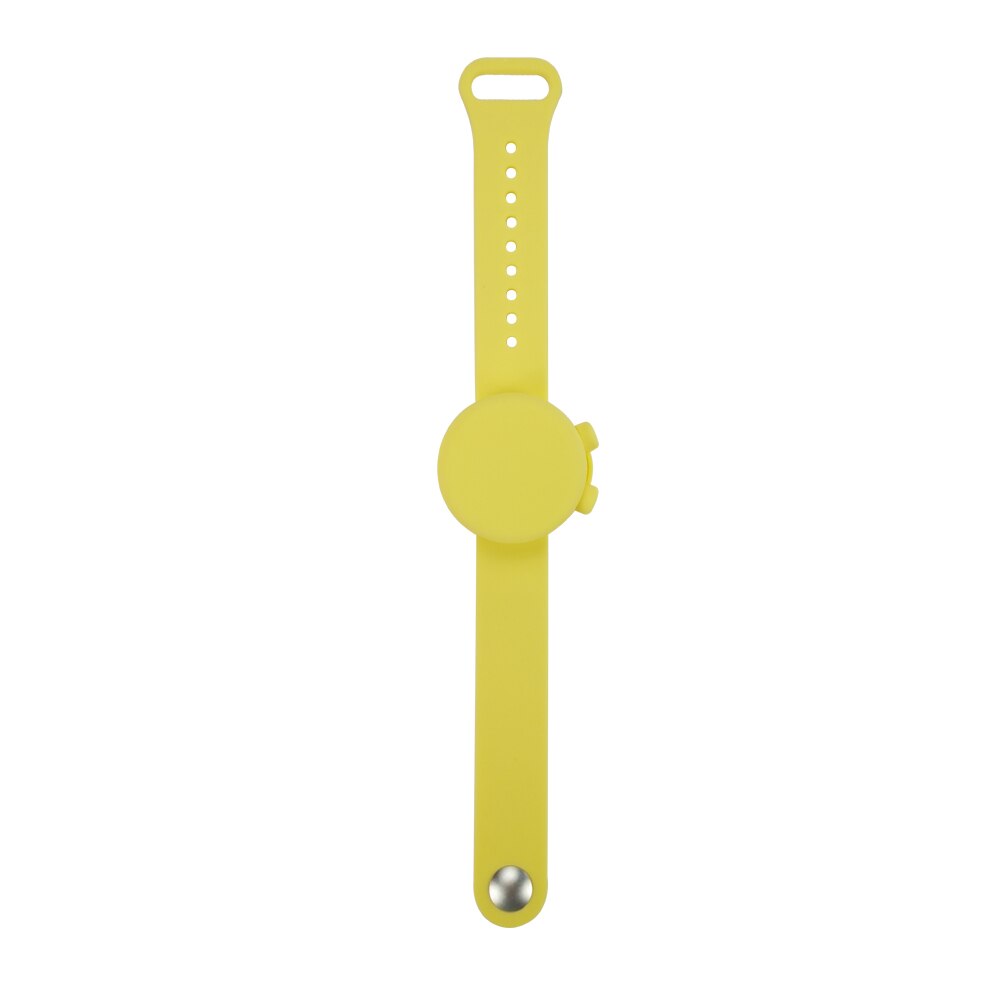 Disinfettante per le mani Wristband Del Silicone Del Braccialetto Mano Dispenser Disinfettante Per Le Mani Braccialetto Disinfettante Repellente Per Zanzare Crema Solare Lozione Per Bambini Wristband: yellow