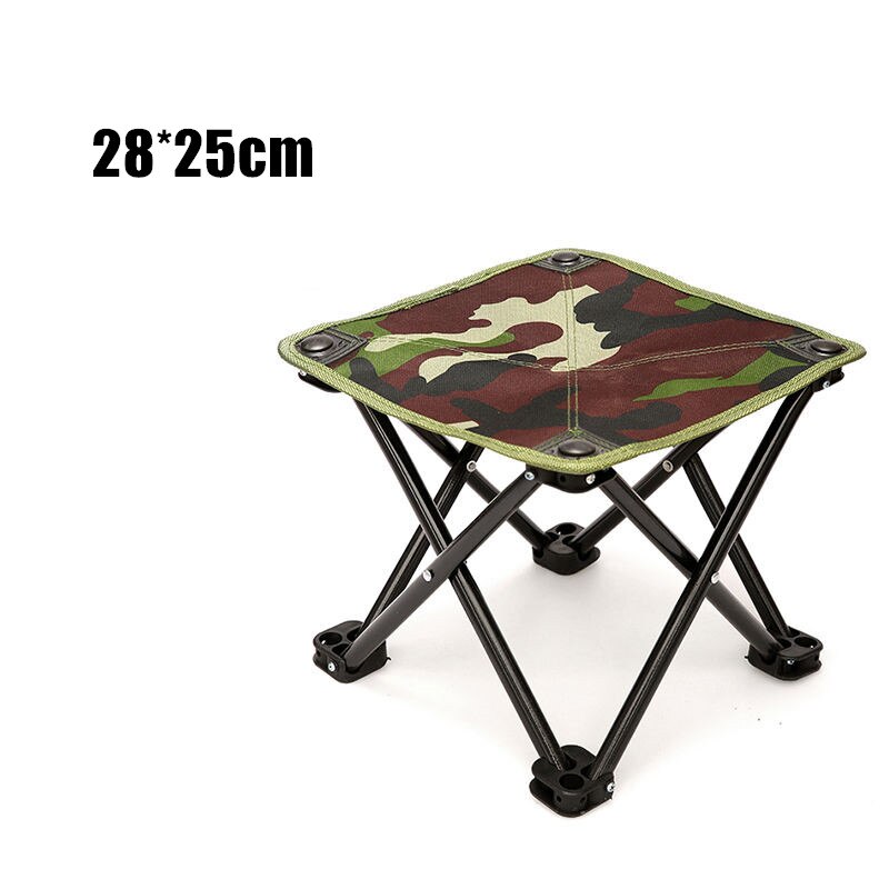 Bærbar fiskestol foldestol multifunktionel udendørs campingstol høj belastning strand vandreture picnic sæde værktøj stol: Sammenklappelig 01