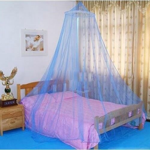 Elegante Kant Mesh Luifel Baby Meisjes Jongens Prinses Ronde Dome Beddengoed Netto Bed Klamboe: Blauw