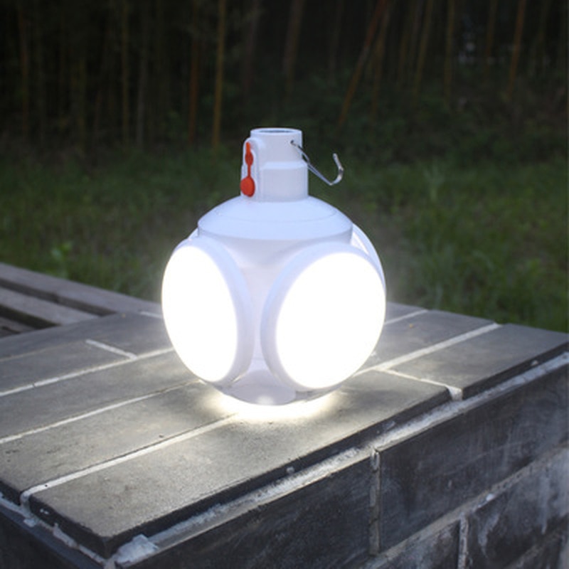 Oplaadbare led-lamp op zonne-energie, draagbare noodverlichting voor de nachtmarkt, buitenverlichting voor kamperen en thuisgebruik, op zonne-energie opladen voor tenten