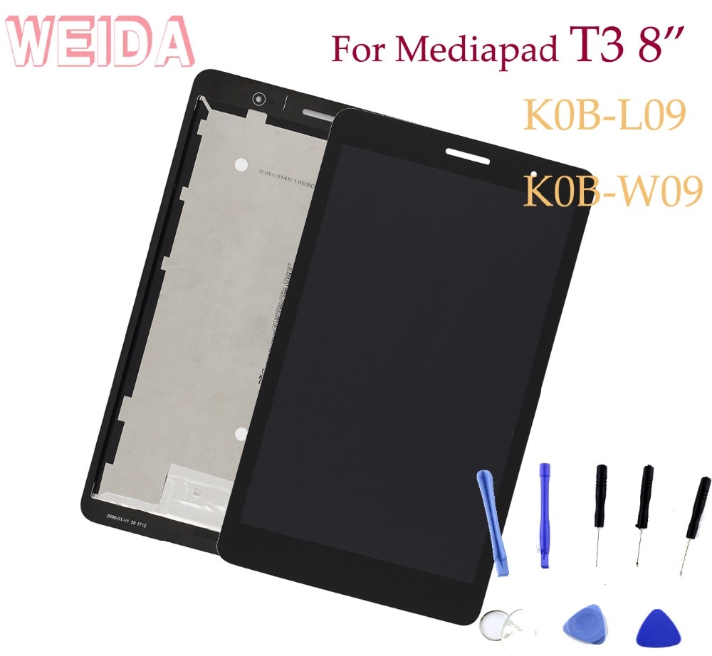 WEIDA LCD Replacment 8" For Huawei MediaPad T3 8.0 WIFI LCD Display Touch Screen Assembly KOB-L09 KOB-W09