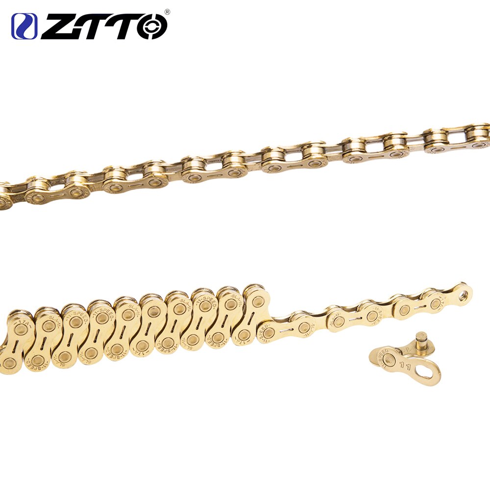 Ztto Bike Chain 11 Speed Gouden Gouden Ketting Mtb Weg Mountainbike Duurzaam Voor Fietsonderdelen: Default Title