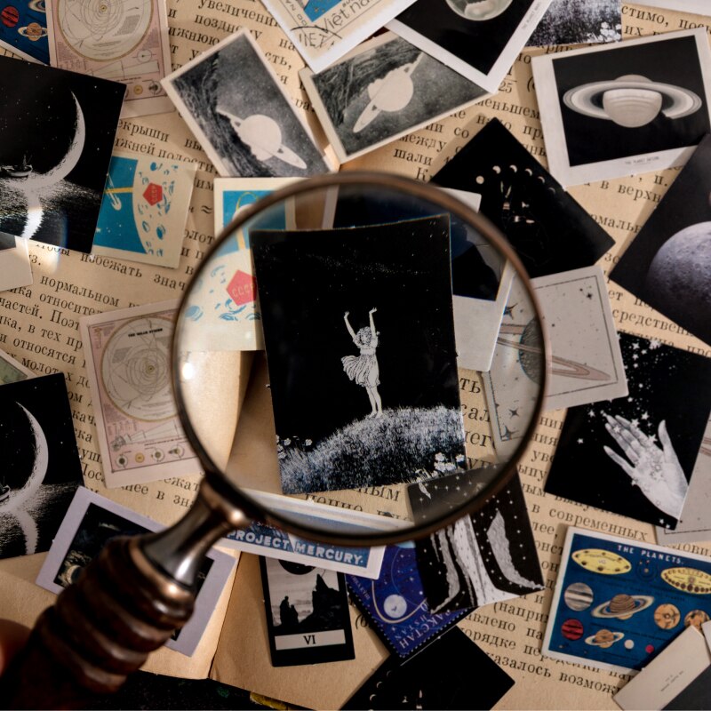 Journamm 46pcs/box Ins Star Series Mini Boxed Sticker Decor Ablum Diary DIY Scrapbooking Collage Junk Journal Stationery Sticker