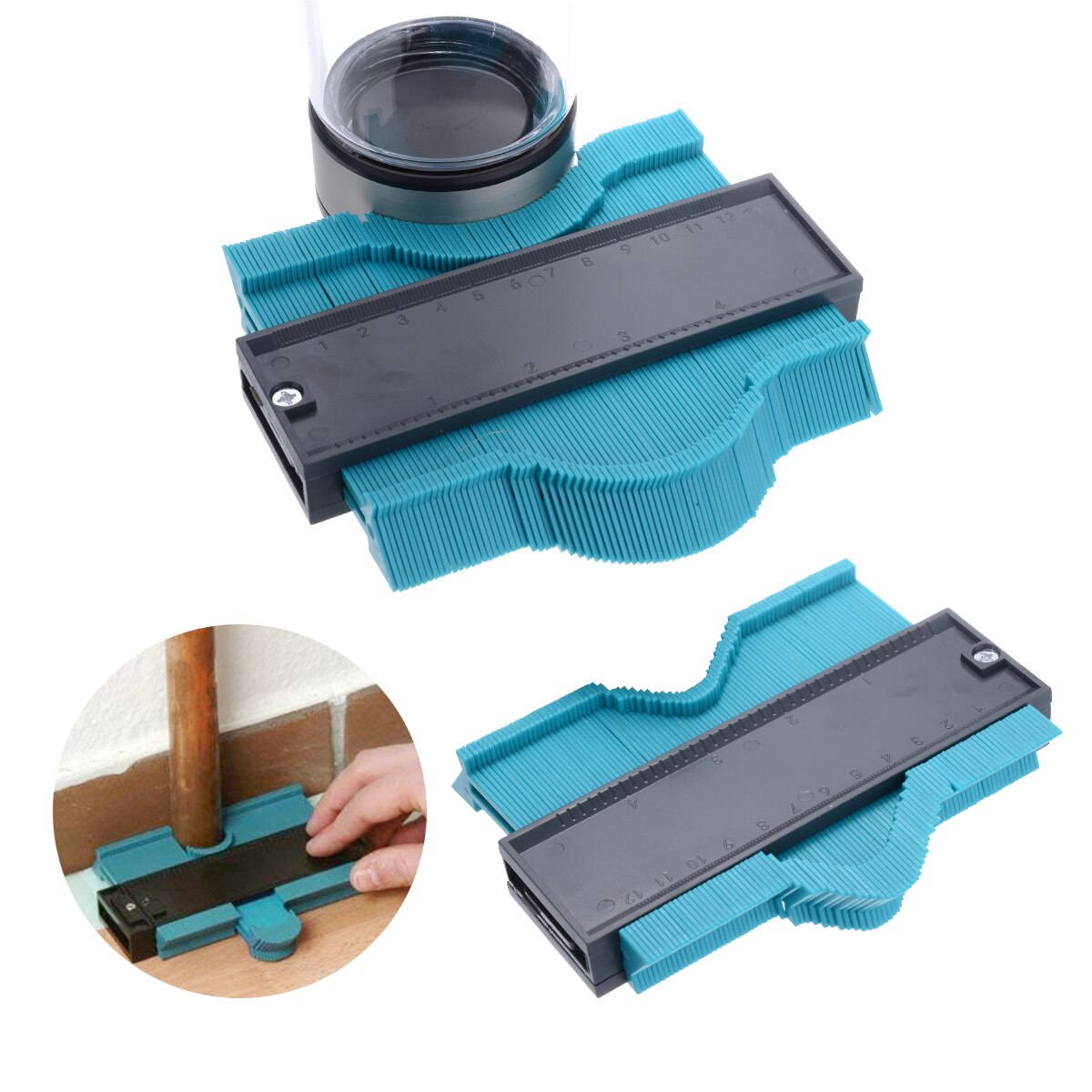 120mm 5" Profile Copy Contour Gauge Duplicator Standard Wood Marking Tiling Laminate Tiles Tool Profile Wood Shaping