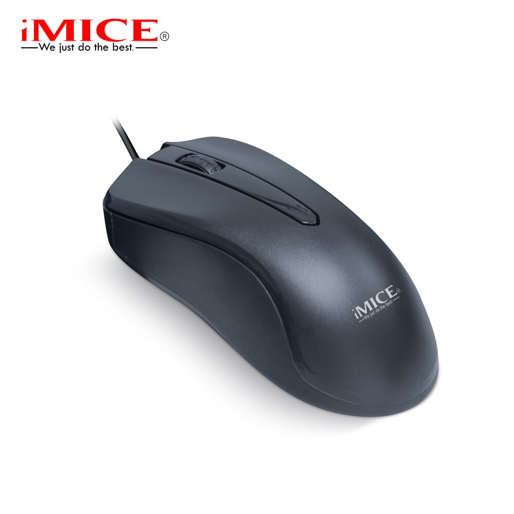 iMice Wired keyboard and mouse set for home office 104 key plug and play