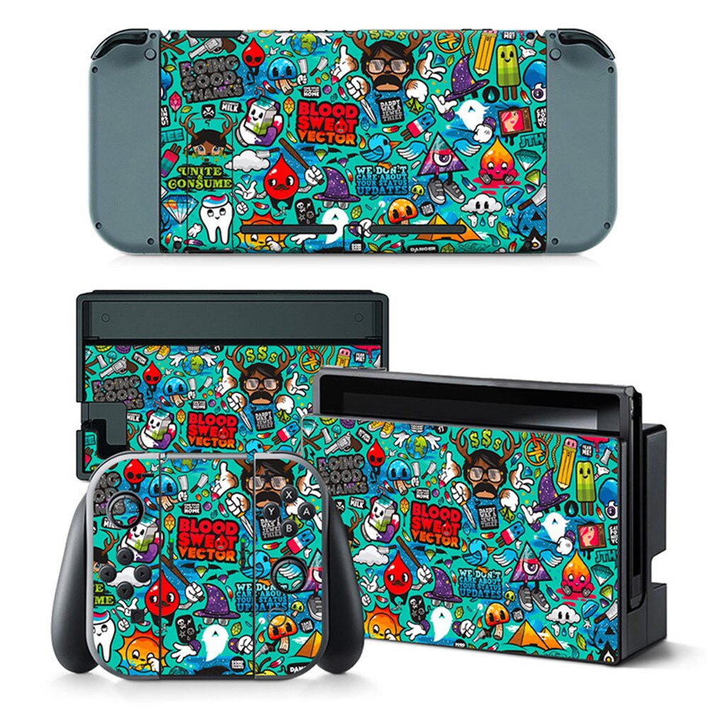 for Nintend Switch Skin Sticker Decal For Nintendo Switch Protector: TN-switch-0279