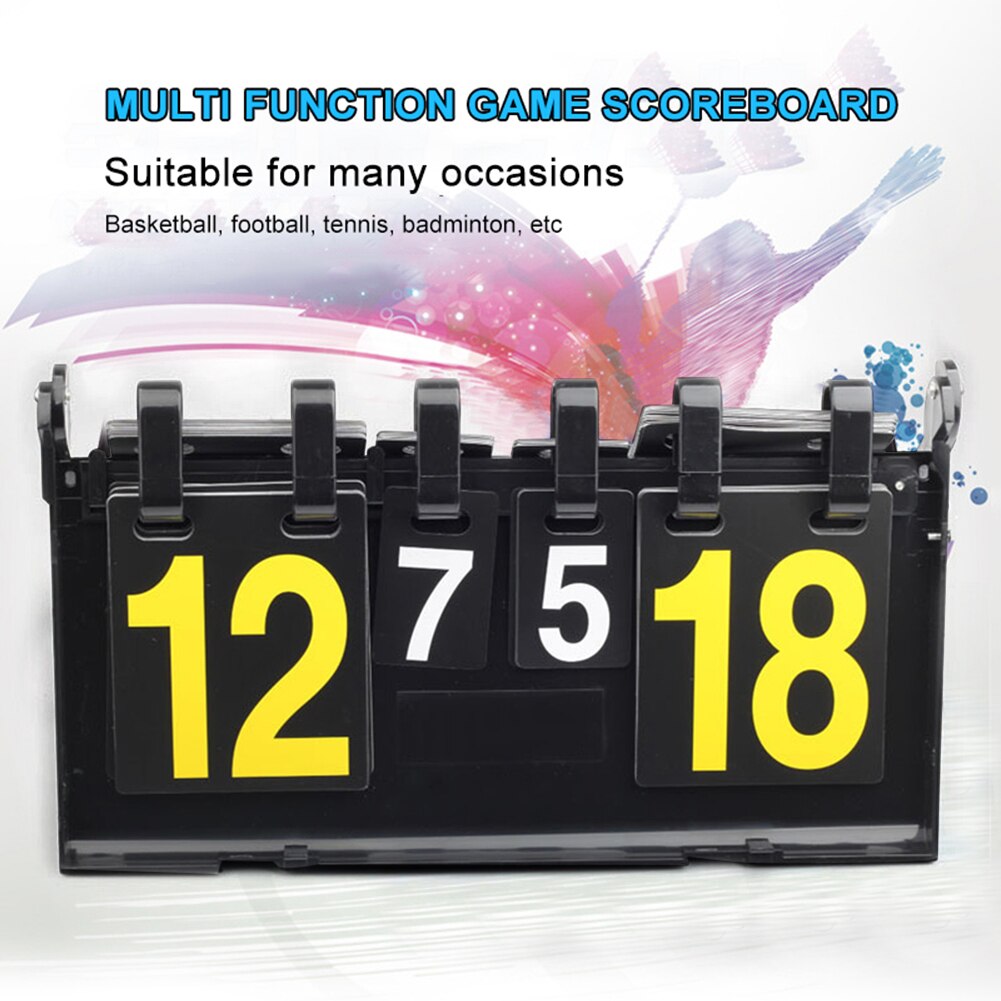 Digital Tabletop Sports Scoreboard Football Volleyball Basketball 4-Digit Score Board Table Tennis Equipment