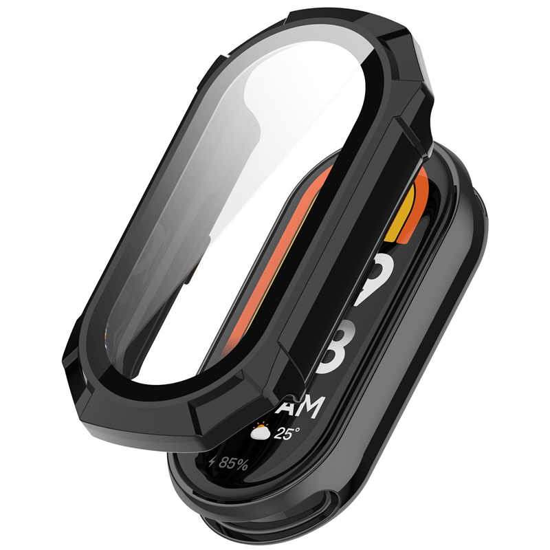 Protective PC Case Glass For Xiaomi Mi Band 9 Smartwatch Screen Protector Frame Bumper for Xiaomi Mi Band 8 7 6 Mi Band9 Cover: XXXL / Clear