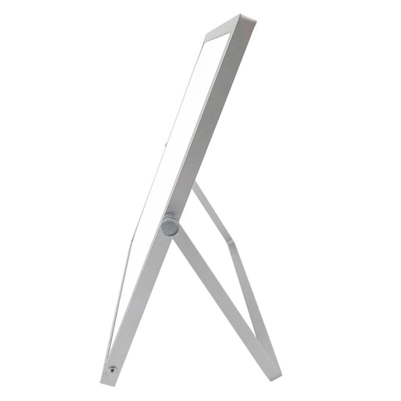 Magnetisk sletbar whiteboard desktop dobbeltsidet opslagstavle stativ mini staffeli