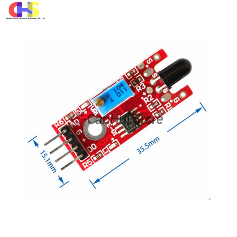 4pin KY-026 IR Capteur De Flamme Feu Module De Détection Détecte Récepteur Infrarouge pour arduino KIT DE BRICOLAGE