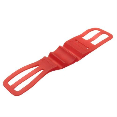 Correa de silicona para teléfono móvil, soporte para teléfono móvil para manillar de Smartphone, accesorios de bicicleta 1 unidad: Rojo