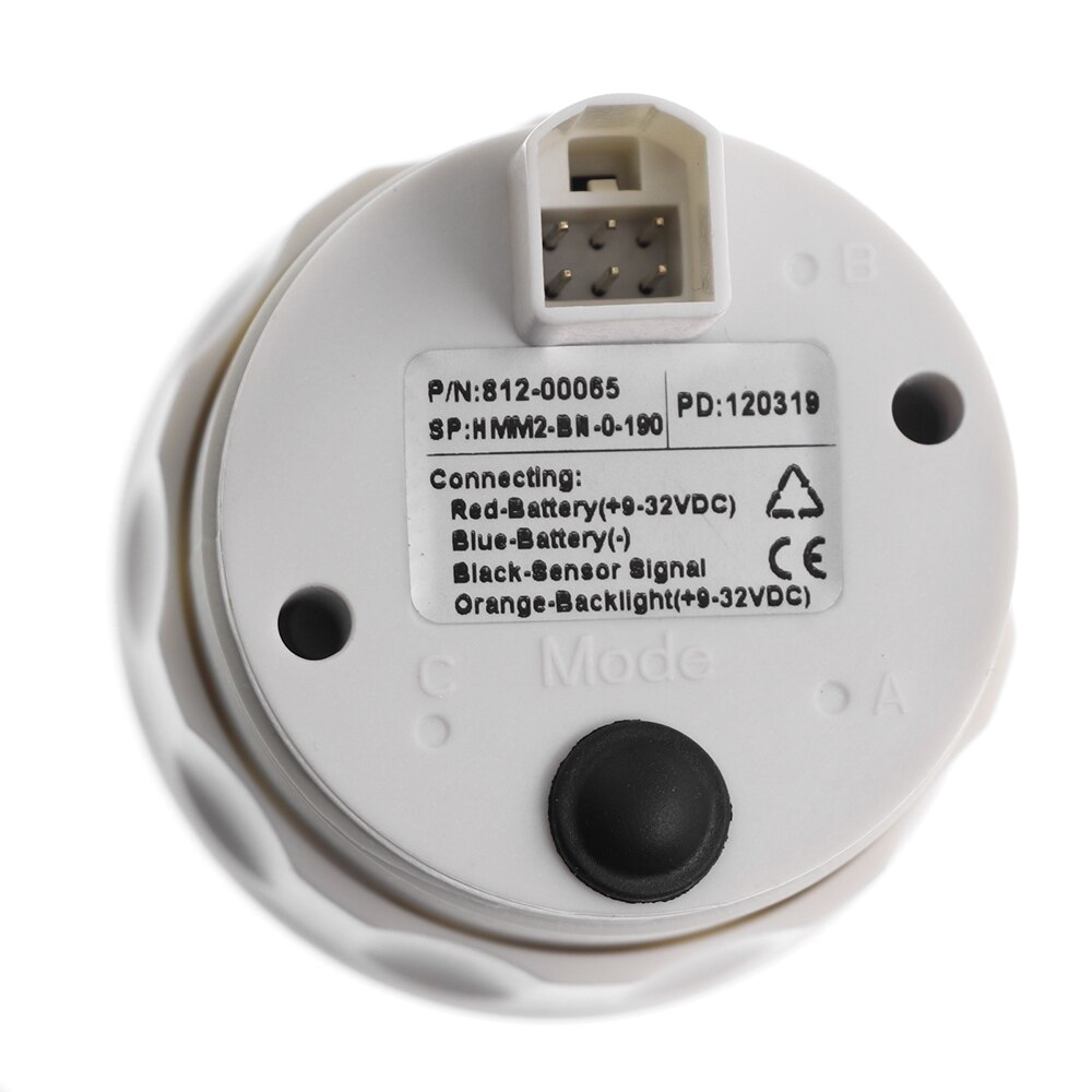 IP67 Waterproof Trim Gauge UP-DN 52 mm Trim Meter Balance Gauge for Boat with 7 Color Backlight